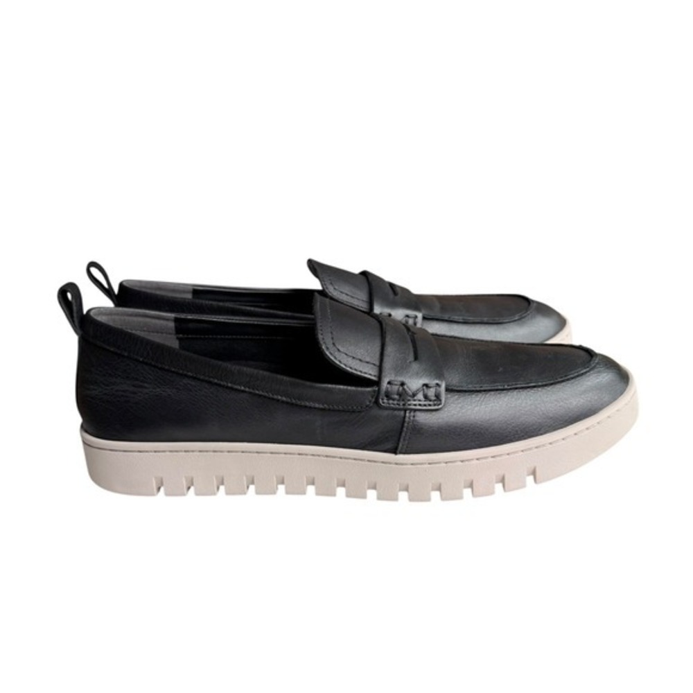 NEW Vionic Uptown Black Leather Penny Loafer Sneaker Women's Size 13 - Picture 2 of 10